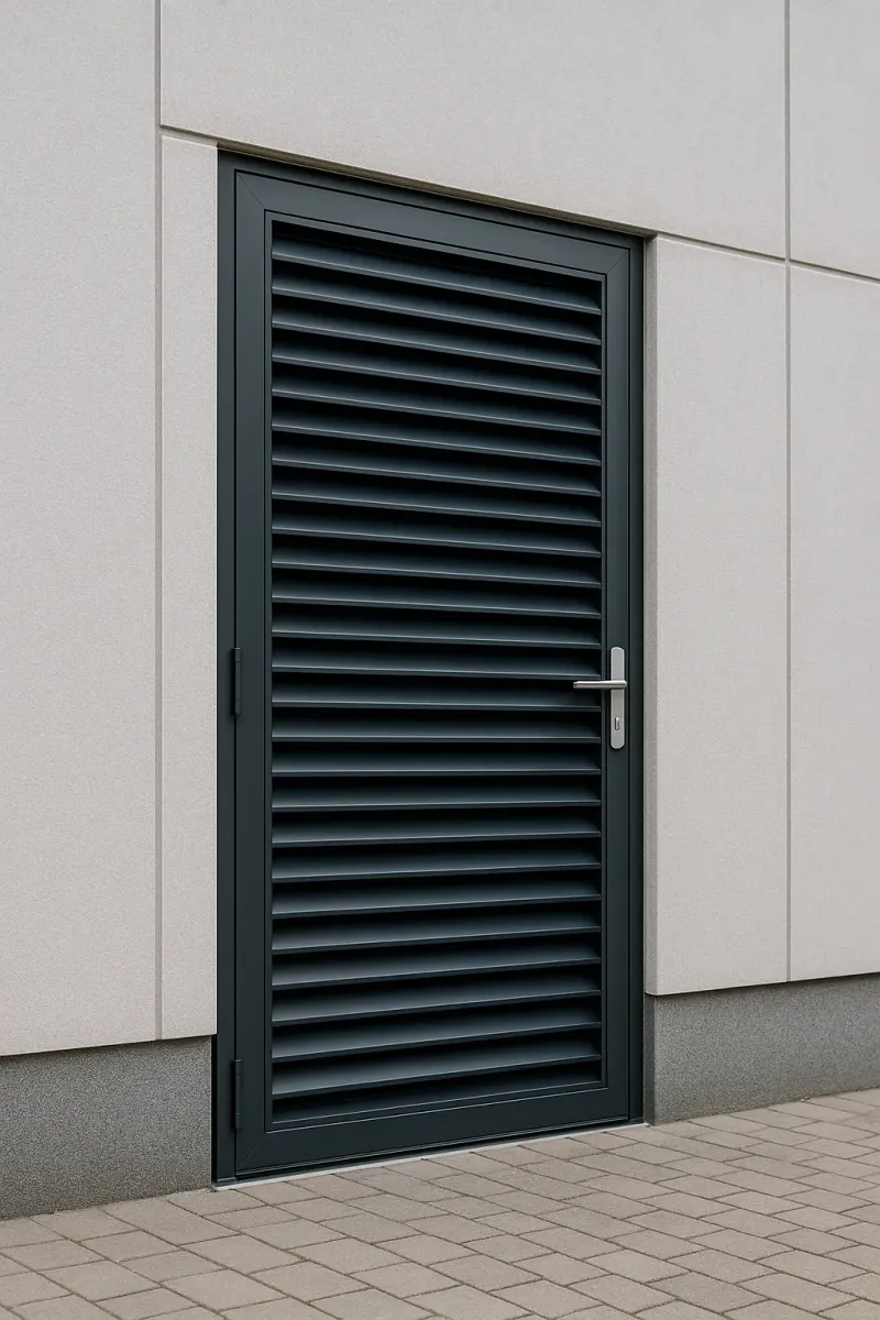steel louvred doors - professional steel doors available in Bristol from UK manufacturers